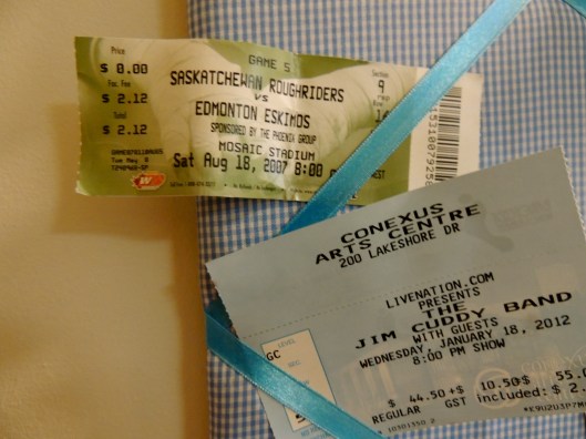 ticket stubs