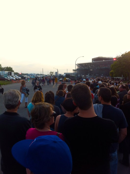 lining up for the south end zone