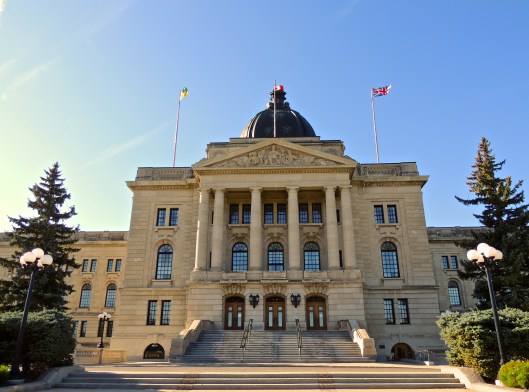 The Legislative Building from the sidewalk