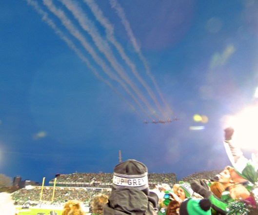 Snowbirds flyby after O Canada (wish I'd gotten a better pic of this!)