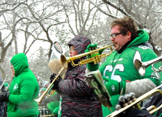 Saturday morning was a very cold day for a parade. But people still went because that's what we do in Saskatchewan.