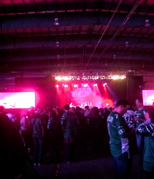 Very bad picture taken at Riderville (one of the party venues).  It was a bit too much for me, I enjoyed some of the other team's party venues more.   