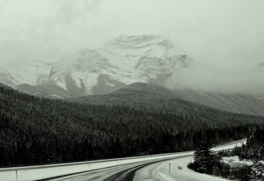 driving from Kananaskis to Banff