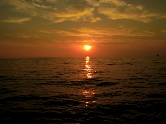 sunset sail, Banderas Bay