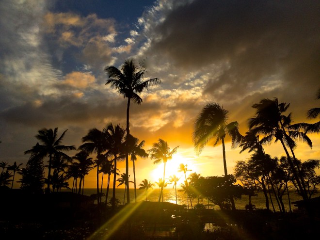 Kaanapali Beach sunset March 2015