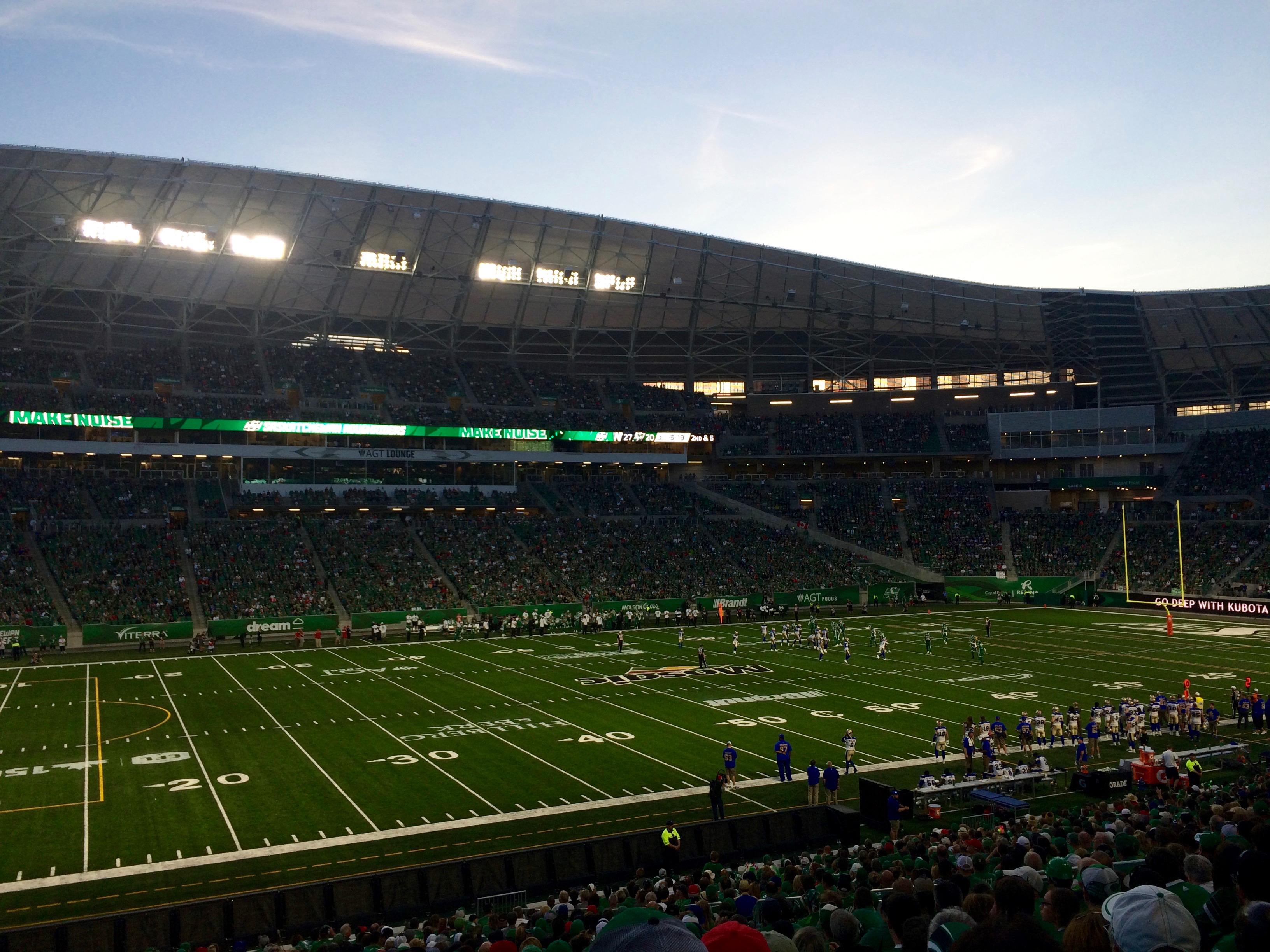 new Mosaic Stadium on Canada Day